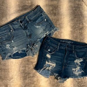 American Eagle Shortie Shorts, 2 pair, size 8